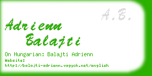 adrienn balajti business card